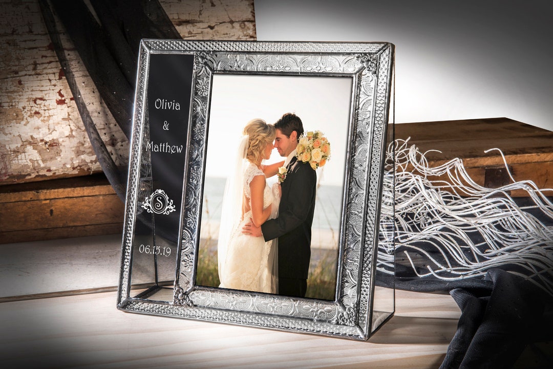 Wedding Picture Frame Personalized Gift Engraved Glass Etsy Ireland