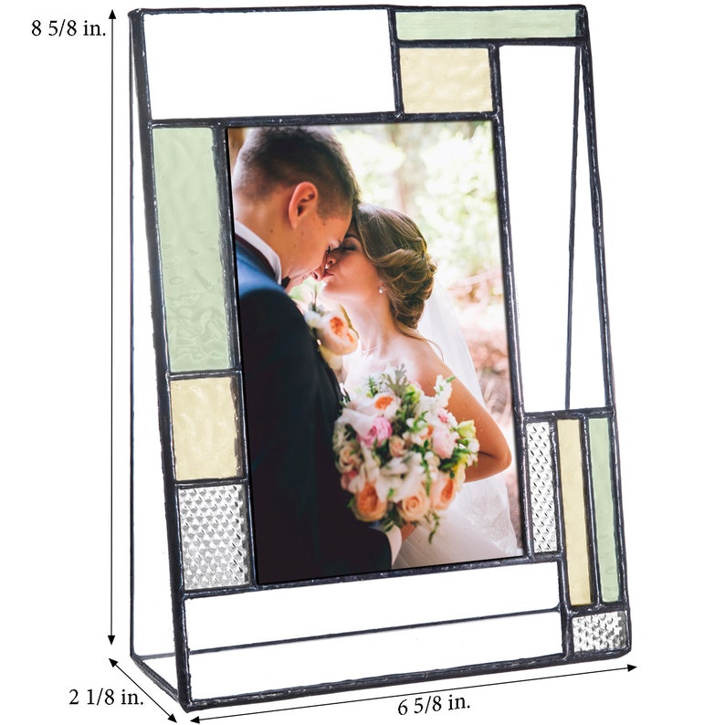 Wedding Picture Frame Personalized Gift Newly Married Couple Engagement Mr & Mrs Bridal Shower 4x6 or 5x7 Vertical Photo Pic 430 EP619 4x6 vertical