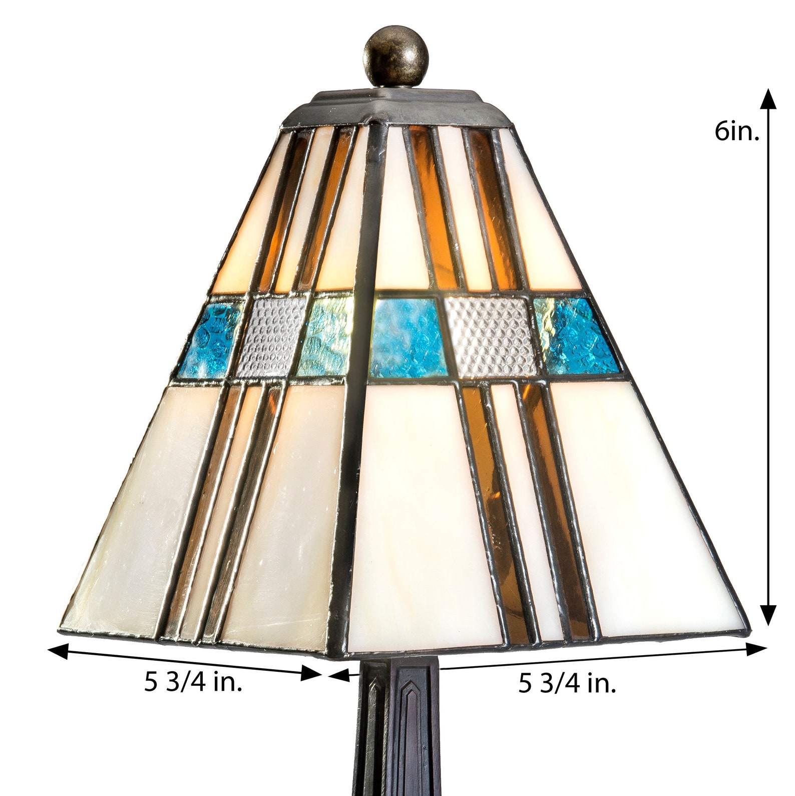 Small Lamp Stained Glass Tiffany Accent Lamp Mission Lodge Etsy