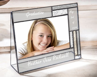 Graduation Frame Personalized Gift High School Graduate College Grad Gift Custom Engraved Photo Frame 4x6 Class of 2024 Pic 392-46H EP612