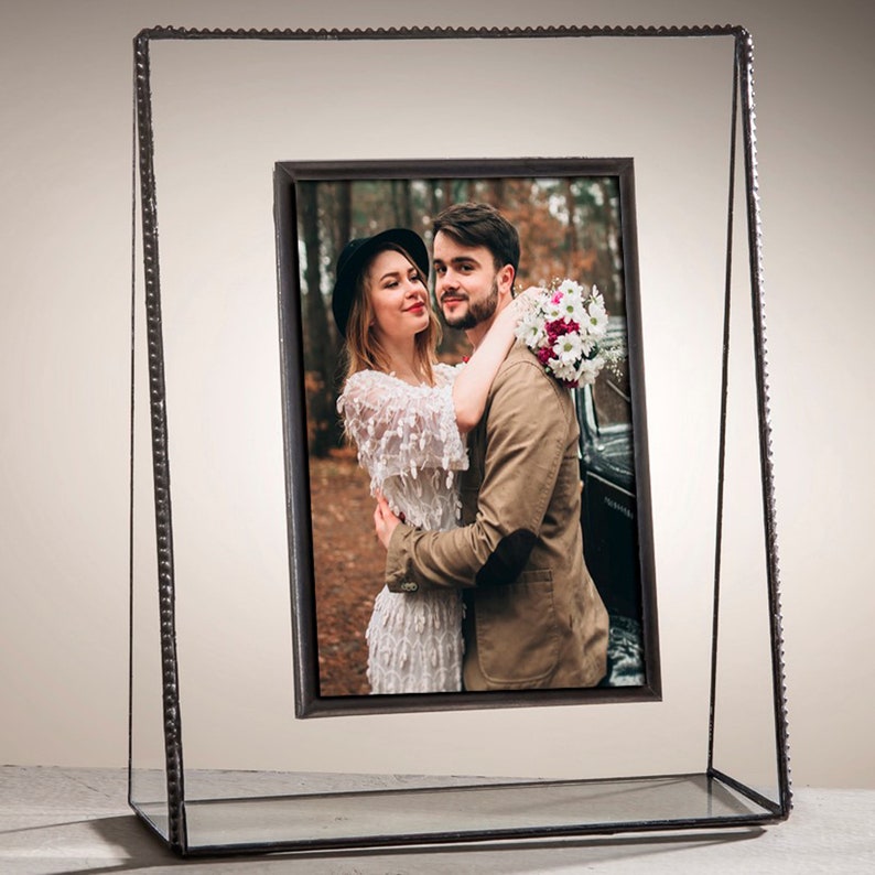 Picture Frame 8x10 5x7 4x6 Clear Glass Photo Frame Tabletop Etsy