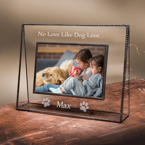 Dog Frame Custom Picture Frame Personalized Dog Lover Gift | Etsy