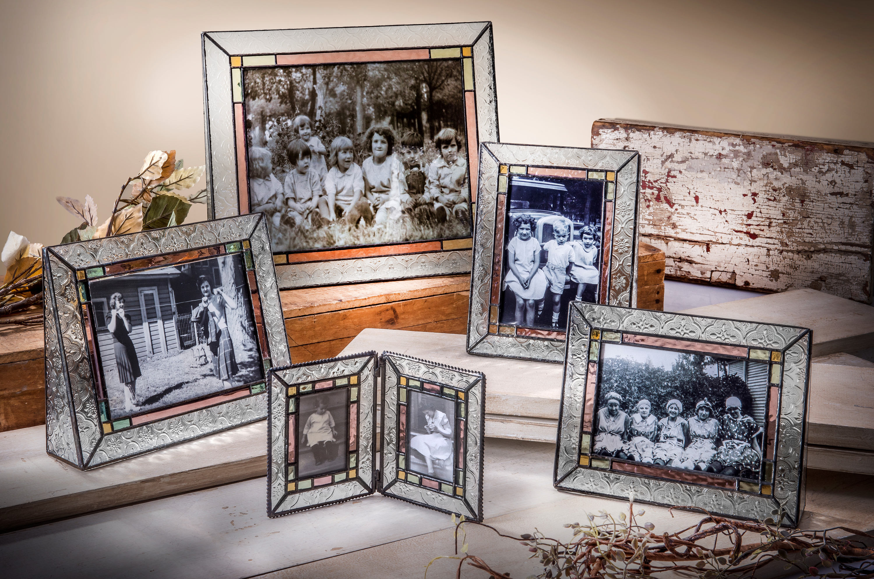 2x3 Double Picture Frame Stained Glass Picture Frame Photo Etsy