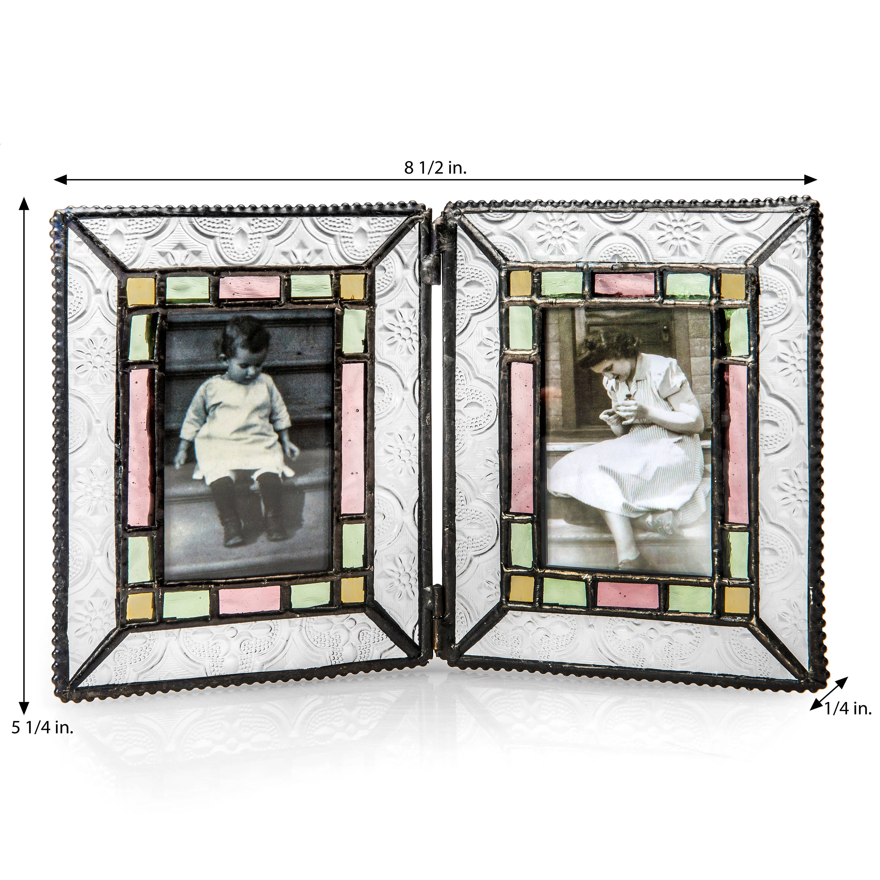2x3 Double Picture Frame Stained Glass Picture Frame Photo Etsy