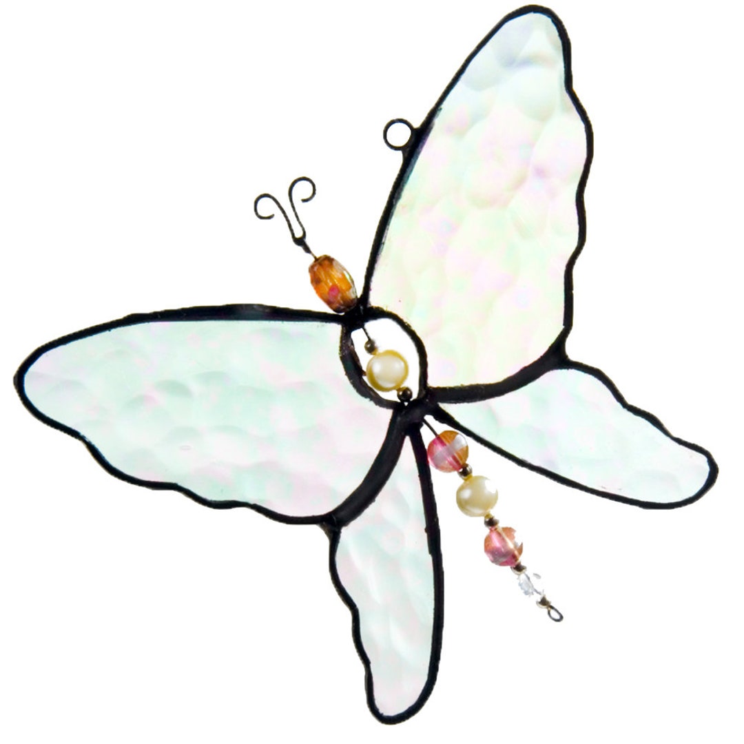 Butterfly Ornament Sun Catcher Window Display Stained Glass Christmas Tree Ornament Home Decor ...