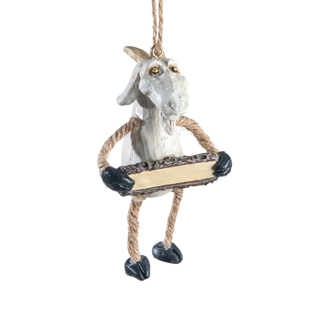 Goat Ornament Farm Animal Christmas Tree Decorations Unique Personalize ...
