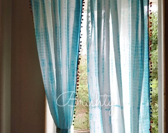 Tie Dye Curtains Etsy