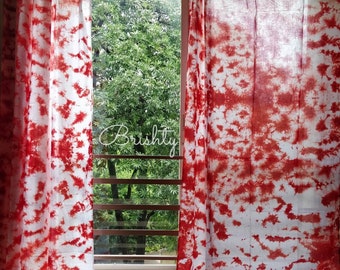 Tie dyed curtains