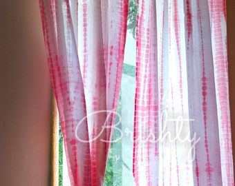 Tie dyed curtains