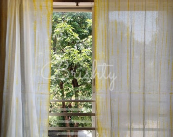 Tie dyed curtains