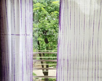 Tie dyed curtains