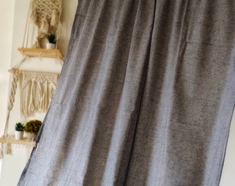 Plain solid curtains
