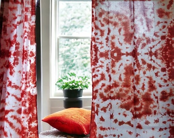 Tie dyed curtains