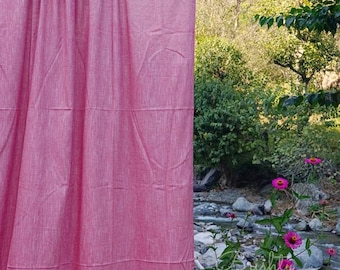 Plain solid curtains
