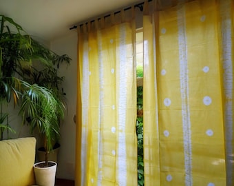 Tie dyed curtains