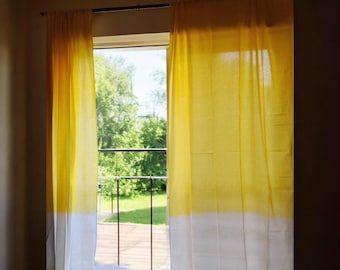Tie dyed curtains