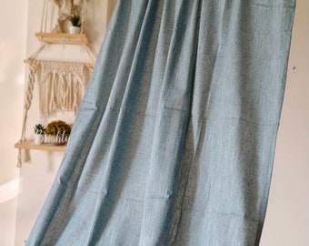 Plain solid curtains