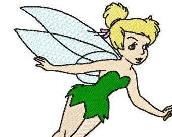 TINKERBELL - Single Machine Embroidery Design for 4x4" hoop in 8 formats **Read Description**