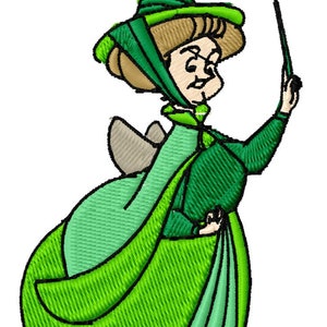 FAUNA FAIRY (SLEEPING Beauty) - Single Machine Embroidery Design for 4x4" hoop in 8 formats **Read Description**
