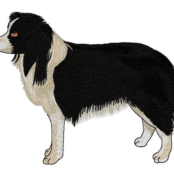 BORDER COLLIE - Single Machine Embroidery Design for 5x7" hoop in 8 formats **Read Description**