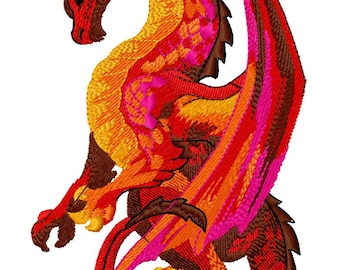 DRAGON TOO - Diseño de bordado a máquina para bastidor de 5x7&quot; (Descarga digital)