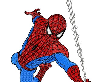 SPIDERMAN - Single Machine Embroidery Design for 5x7&quot; hoop in 8 formats **Read Description**