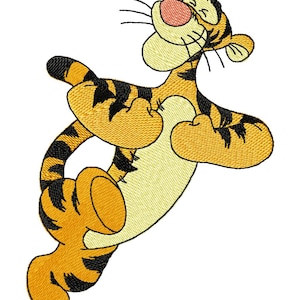 TIGGER TOO - Single Machine Embroidery Design for 5x7" hoop in 8 formats **Read Description**