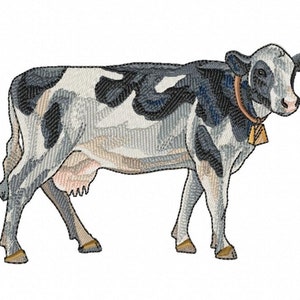 COW - Single Machine Embroidery Design for 5x7&quot; hoop in 8 formats **Read Description**
