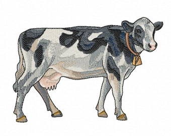 COW - Single Machine Embroidery Design for 5x7" hoop (Digital Download)