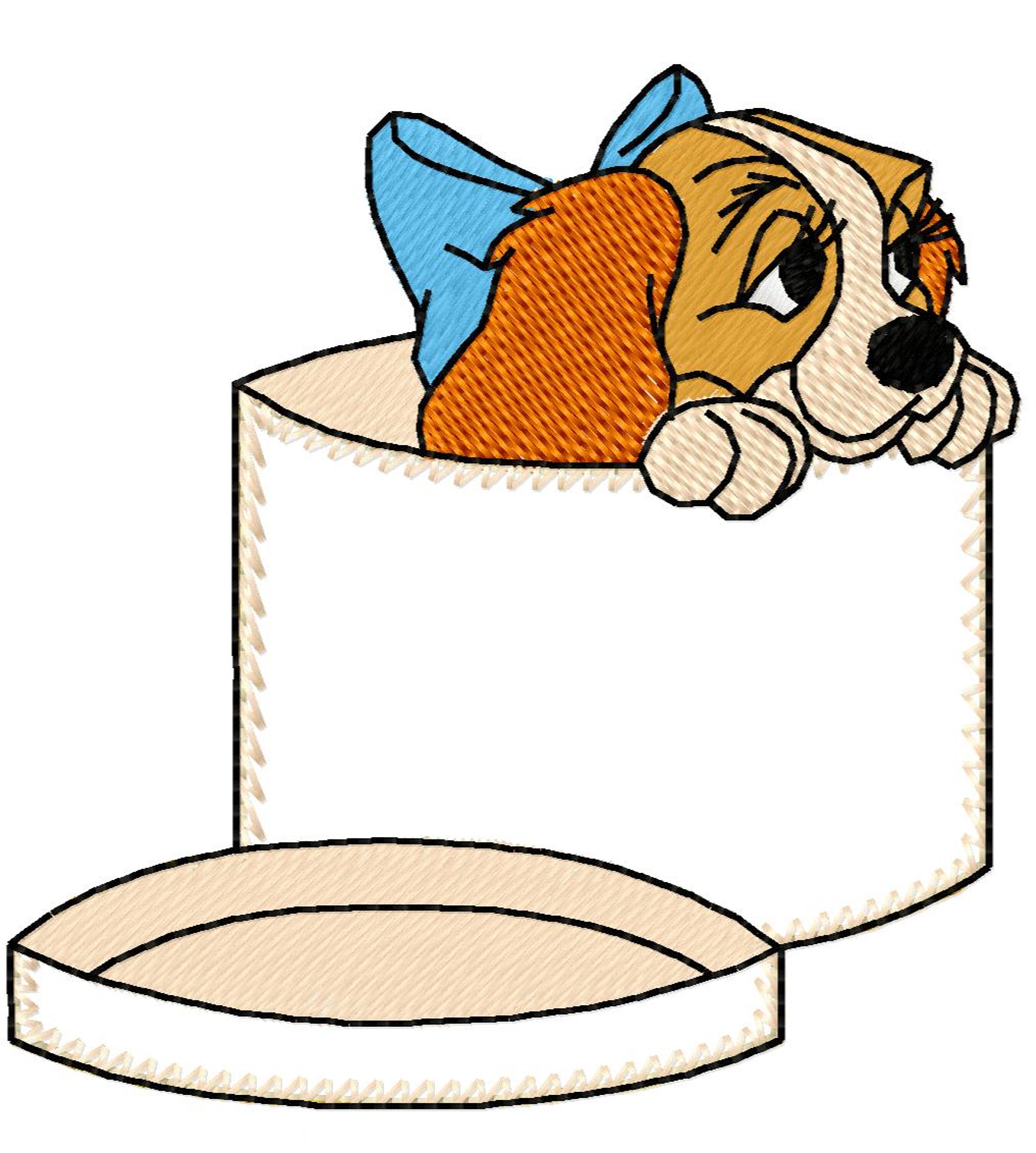 YOUNG LADY - Single Machine Embroidery Design for 4x4" hoop in 8 formats **Read Description**
