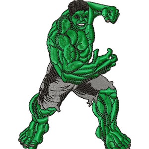 INCREDIBLE HULK - Single Machine Embroidery Design for 5x7" hoop in 8 formats **Read Description**