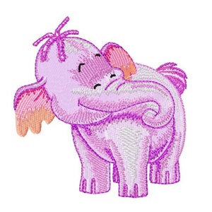 HEFFALUMP - Single Machine Embroidery Design for 5x7" hoop in 8 formats **Read Description**