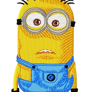 MINION: borduurontwerp op één machine in 2 maten voor ringen van 4 x 4" en 5 x 7" in 8 formaten **Beschrijving lezen**