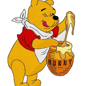 L'ourson LOVES HUNNY - un seul motif de broderie Machine pour cerceau de 5 x 7 po. en 8 formats **Lire la description**
