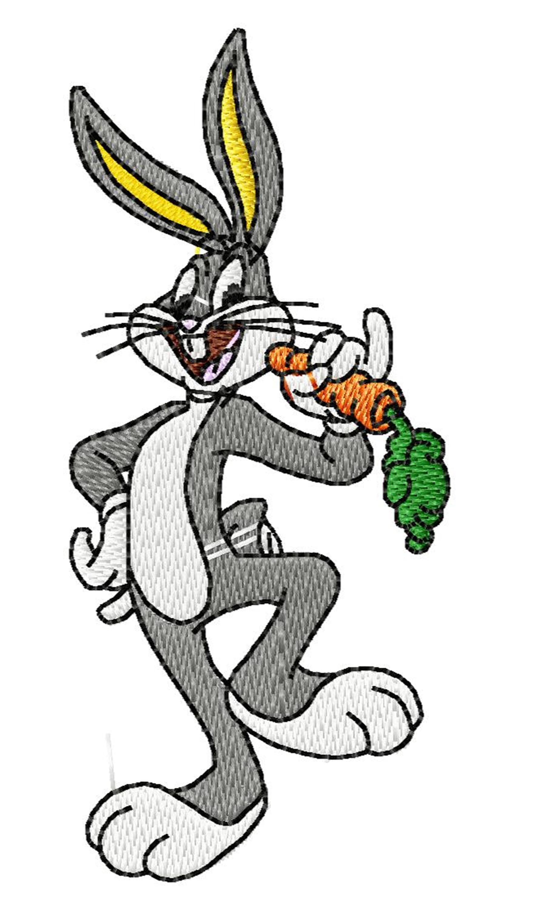 BUGS BUNNY - Single Machine Embroidery Design for 4x4