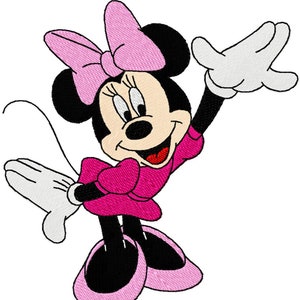 MINNIE - 8 Formate Stickdatei für 13x18cm Stickrahmen **Beschreibung lesen**