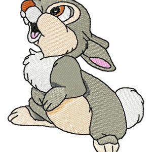 THUMPER - Single Machine Embroidery Design for 4x4" hoop in 8 formats **Read Description**
