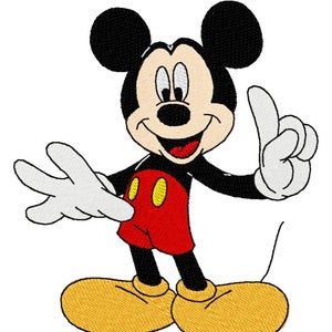 MICKEY - Diseño de bordado a máquina para bastidor de 5x7" en 8 formatos **Leer descripción**