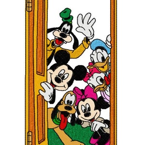 MICKEY & FRIENDS - 7 Formate Stickdatei für 13x18cm Stickrahmen **Beschreibung lesen**