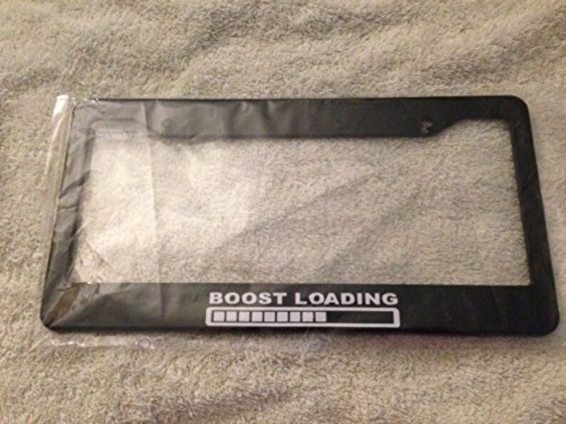 Boost Loading Indicator Black License Plate Frame Jdm Etsy