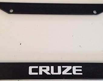 Cruze - Black Automotive License Plate Frame -