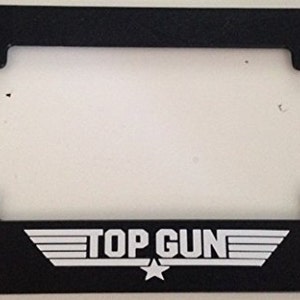 Top Gun - Moldura preta para placa de motocicleta / scooter - Tom Cruise Classic