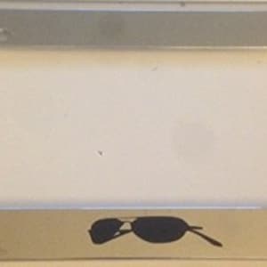 Óculos piloto estilo aviador - moldura cromada para placa de automóvel - engraçado