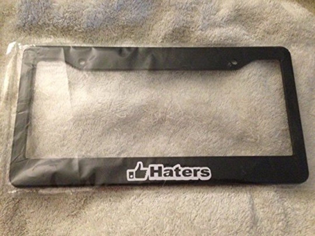 Thumbs up Haters Black License Plate Frame Jdm Style Etsy