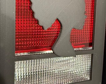 Cauda de poliéster 3D para menina afro-americana - Preto para Jeep Wrangler JK/JKU/JL Tampas de luz traseira (2019-2026) Versão sem LED Silhueta para meninas