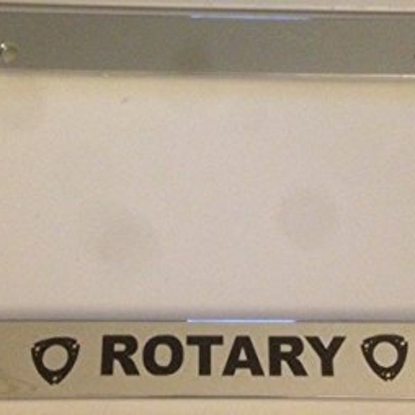 Willie Wankel " Rotary " Racing - Chrome License Plate Frame Rx7 rx8