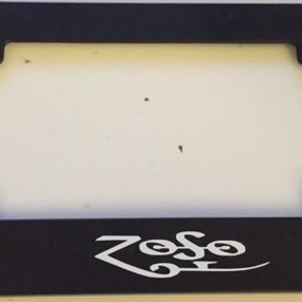 Zoso -  Black Motorcycle / Scooter License Plate Frame - Rock Band