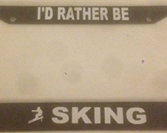 Prefiero ser Sking - amor - marco de la placa de licencia de BlackAutomotive-