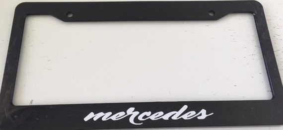 Mercedes license 2024 plate frame