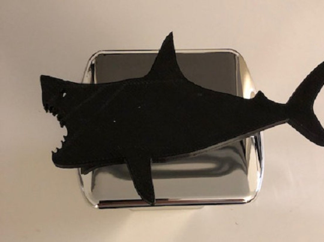 Shark in 3D 2 Inch Trailer Hitch Cover Chrome With Black Gone Fishing Hawaii No Sharks Etsy